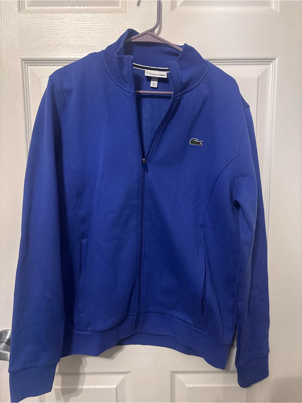 NWOT Lacoste Royal Blue Full-Zip mock neck Jacket